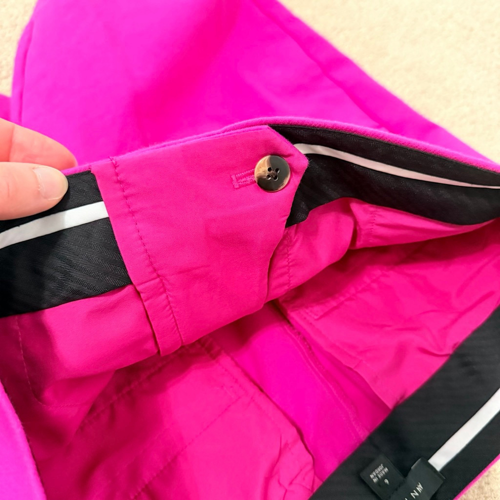 Ann Taylor Pink Ankle Cropped Trouser Pants Size 6 - Picture 8 of 12
